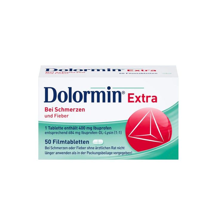 Dolormin extra Filmtabletten bei Schmerzen und Fieber , 50 pc Tablettes