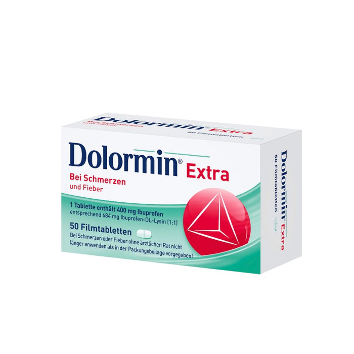 Dolormin extra Filmtabletten bei Schmerzen und Fieber , 50 pcs. Tablets