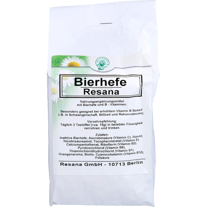 Bierhefe Resana Pulver bei erhöhtem Vitamin B-Bedarf, 500 g Pulver