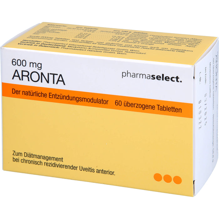 pharmaselect Aronta 600 mg Tabletten Der Entzündungsmodulator, 60 pc Tablettes