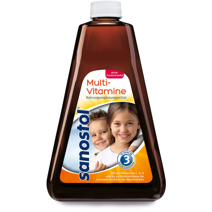 sanostol Multi-Vitamine ohne Zuckerzusatz Saft, 230 ml Lösung