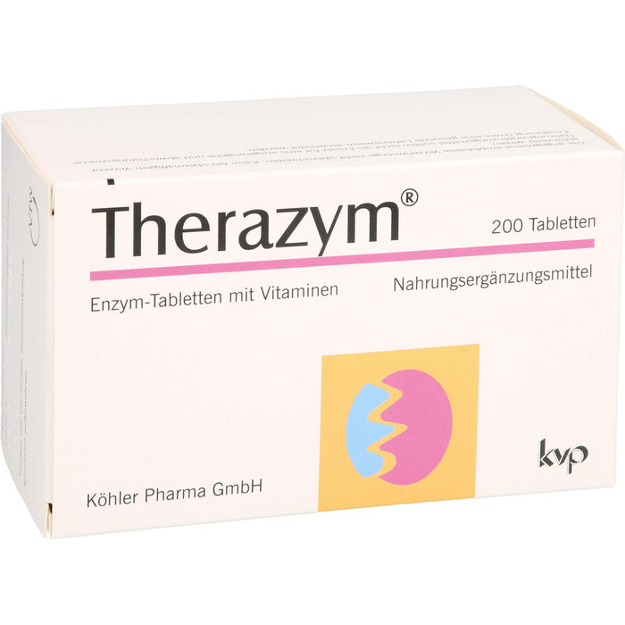 Therazym Tabletten mit Enzymen  und Vitaminen, 200 pcs. Tablets