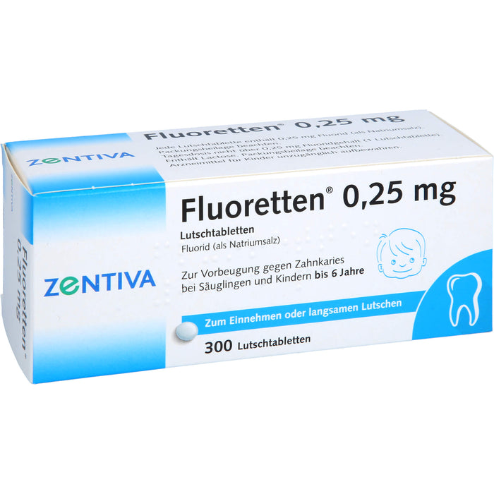 Fluoretten 0,25 mg, Lutschtabletten, 300 St TAB