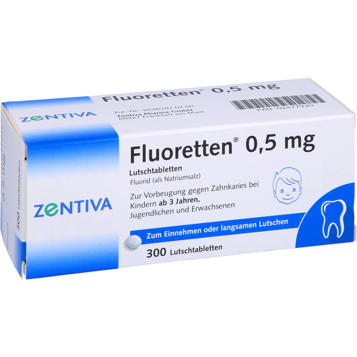 Fluoretten 0,5 mg Lutschtabletten, 300 pcs. Tablets