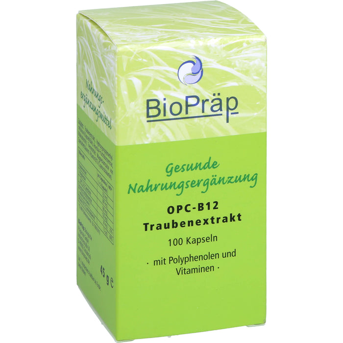 BioPräp OPC-B12 Traubenextrakt Kapseln, 100 pc Capsules