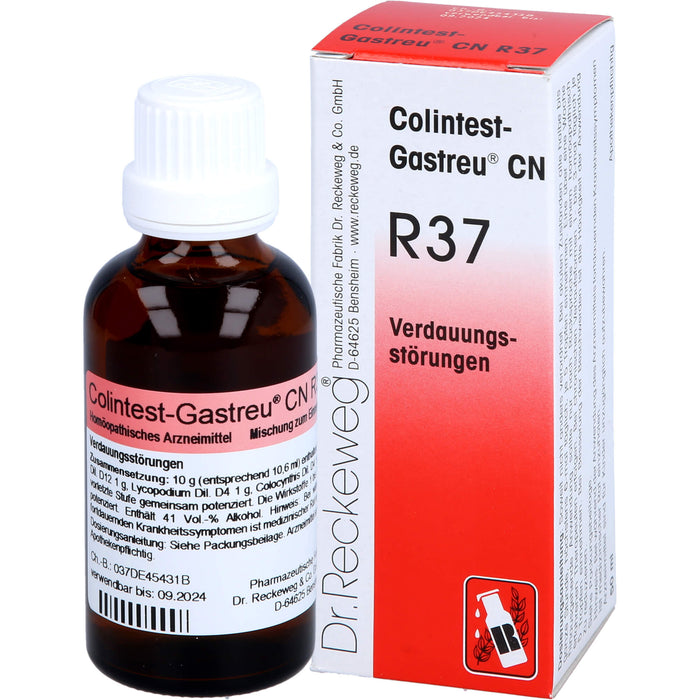 Dr. Reckeweg Colintest-Gastreu CN R37 Tropfen bei Verdauungsstörungen, 50 ml Lösung