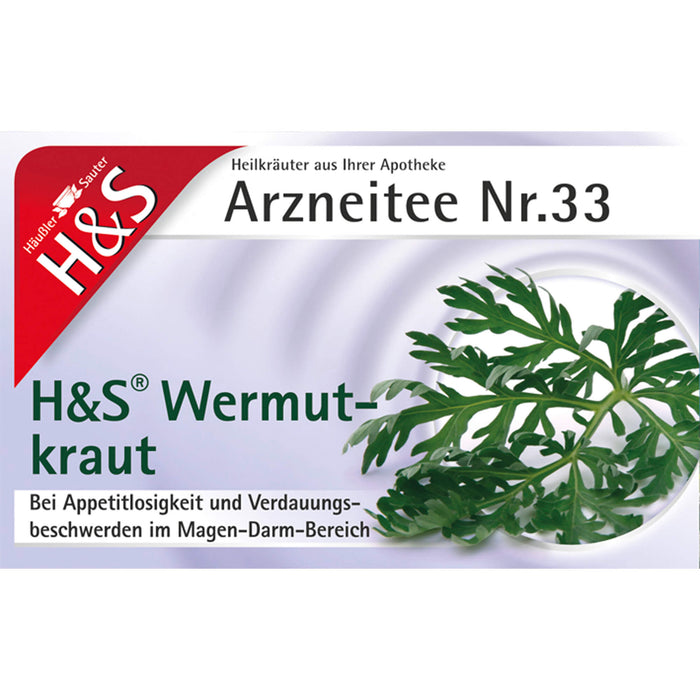 H&S Wermutkraut Arzneitee Nr. 33 Filterbeutel, 20 pc Sac filtrant