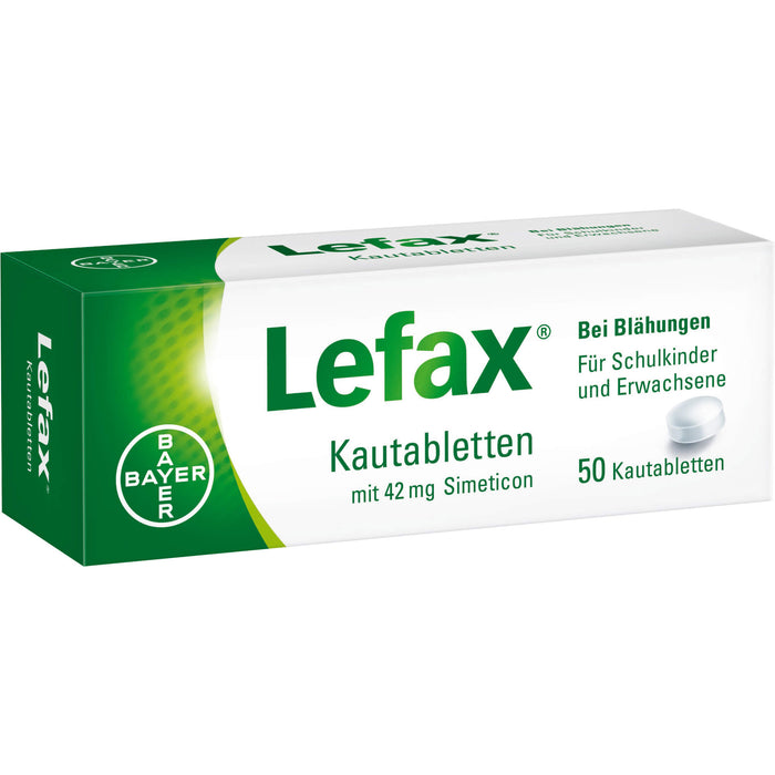 Lefax Kautabletten bei Blähungen, 50 St. Tabletten