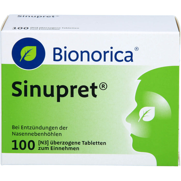 Sinupret überzogene Tabletten bei Entzündungen der Nasennebenhöhlen, 100 pcs. Tablets