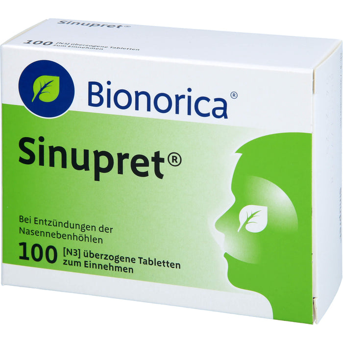 Sinupret überzogene Tabletten bei Entzündungen der Nasennebenhöhlen, 100 pc Tablettes