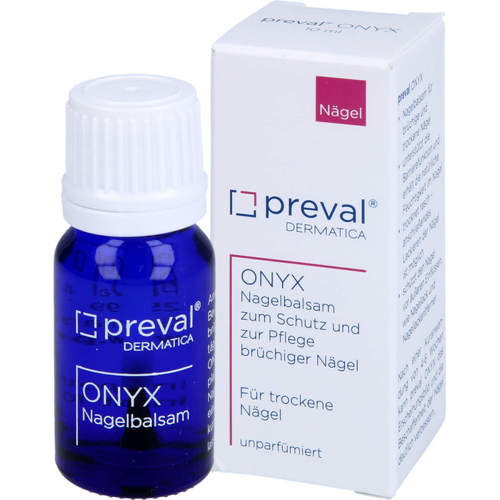 preval Onyx Nagelbalsam zum Schutz und zur Pflege brüchiger Nägel, 10 ml Solution