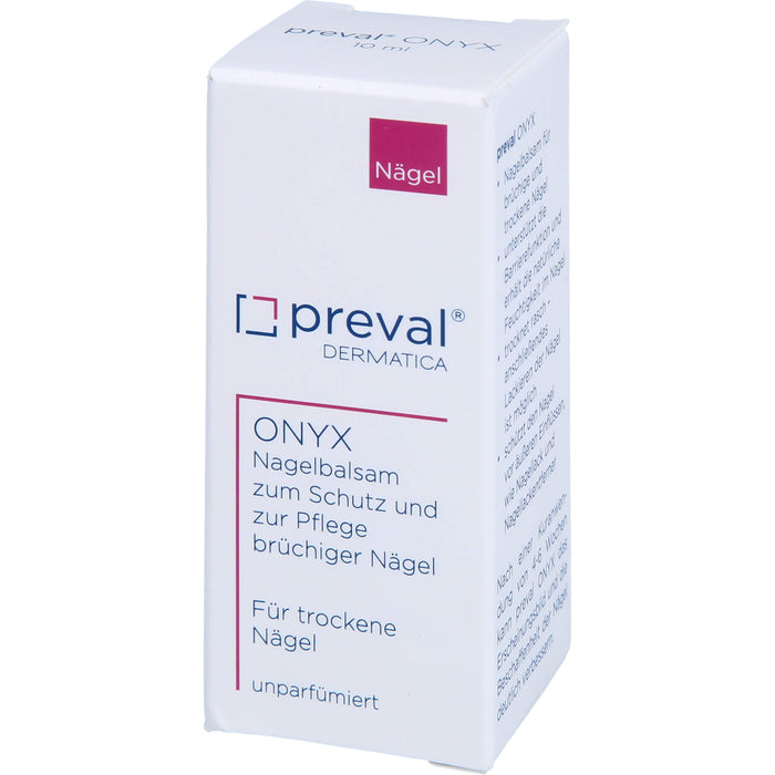 preval Onyx Nagelbalsam zum Schutz und zur Pflege brüchiger Nägel, 10 ml Solution