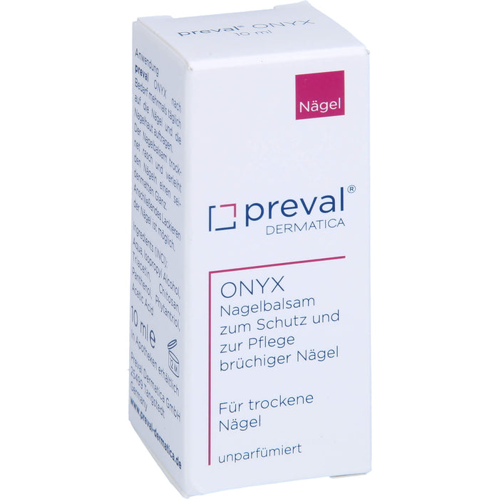 preval Onyx Nagelbalsam zum Schutz und zur Pflege brüchiger Nägel, 10 ml Solution