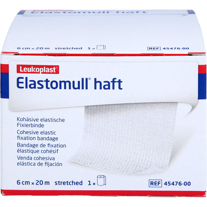 Elastomull haft 6 cm x 20 m kohäsive, elastische Fixierbinde, 1 pc Bandage