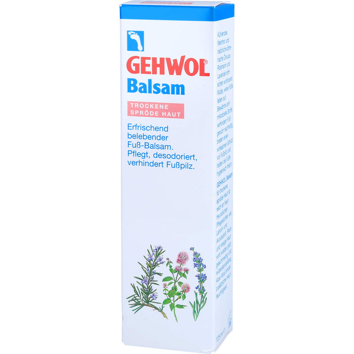 GEHWOL erfrischend belebender Fußbalsam für trockene Haut, 125 ml Cream