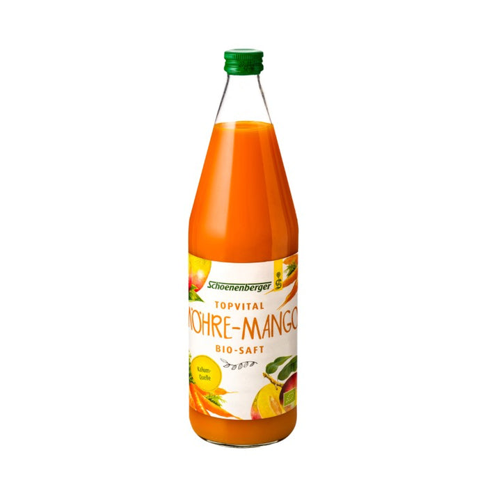 Schoenenberger Topvital Möhre-Mango Bio-Saft, 750 ml Solution