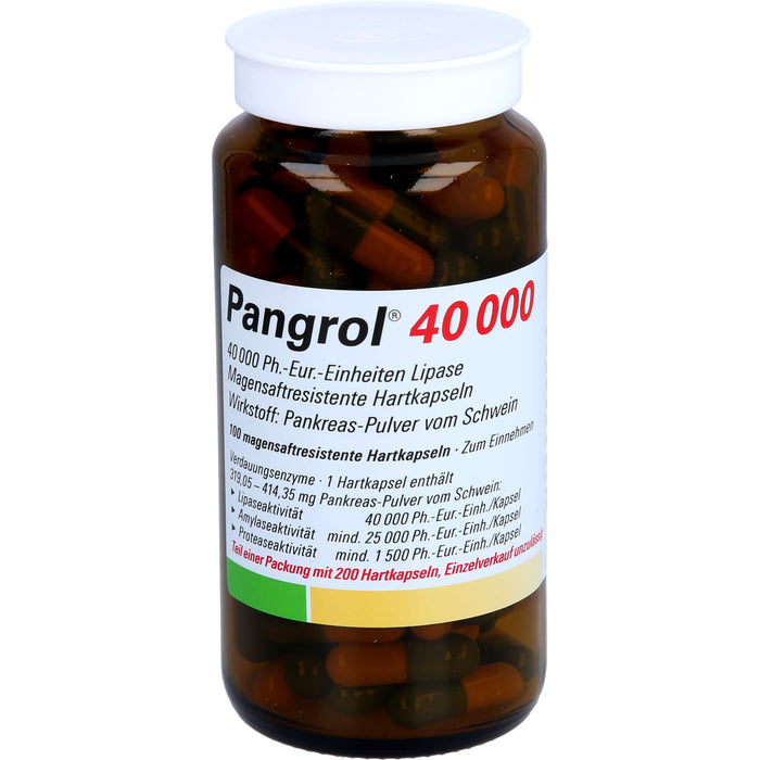 Pangrol 40000 Kapseln Verdauungsenzyme, 200 pc Capsules