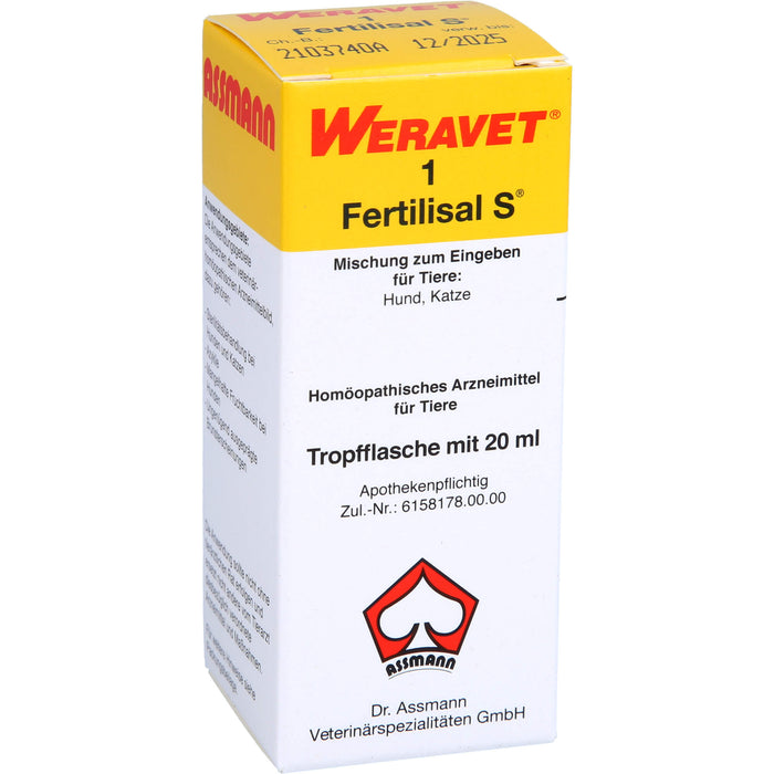 Weravet 1 Fertilisal S Mischung für Tiere, 20 ml Solution