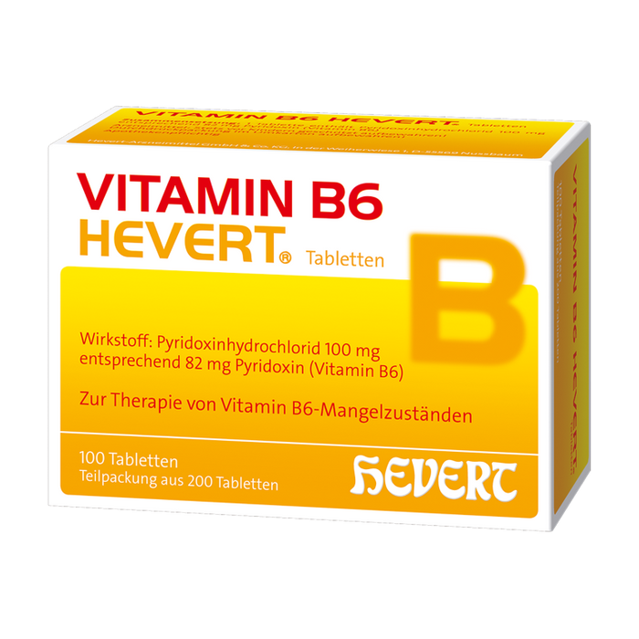 Vitamin B6 Hevert zur Therapie von Vitamin B6-Mangelzuständen, 200 St. Tabletten