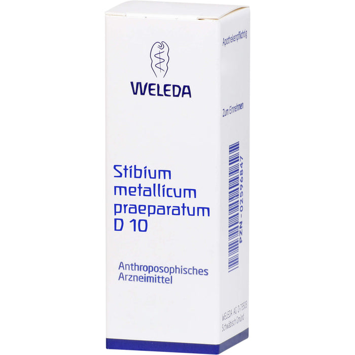 WELEDA Stibium metallicum praeparatum D10 Verreibung, 20 g Powder