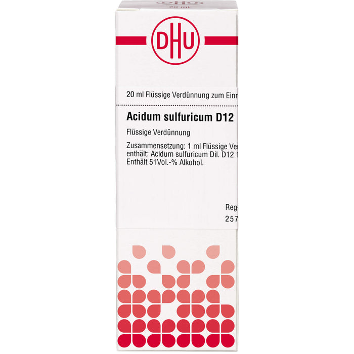 DHU Acidum sulfuricum D12 Dilution, 20 ml Lösung