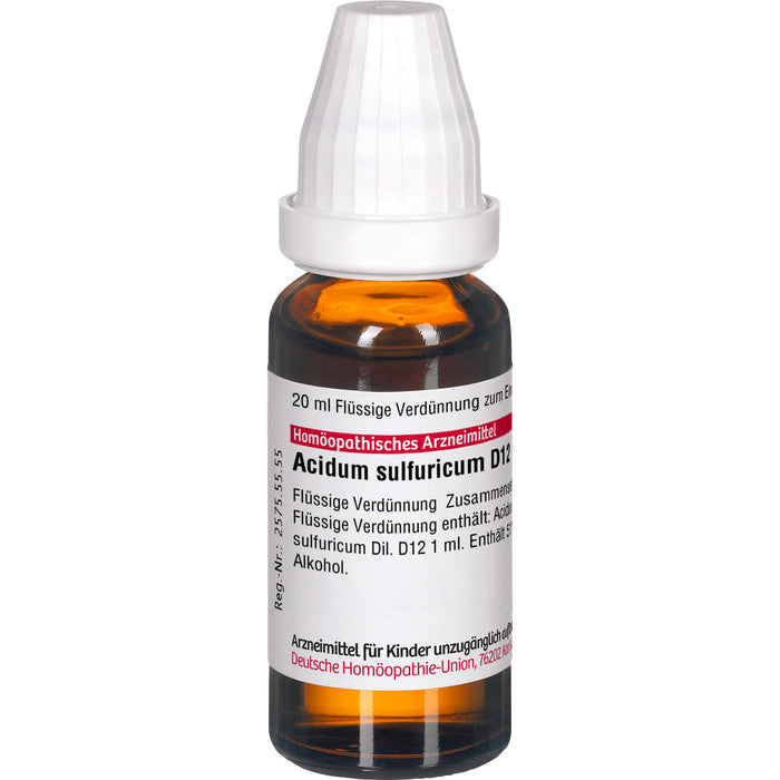 DHU Acidum sulfuricum D12 Dilution, 20 ml Lösung