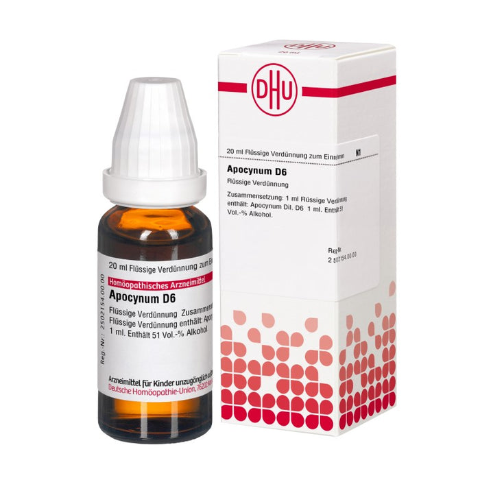 Apocynum D6 DHU Dilution, 20 ml Lösung