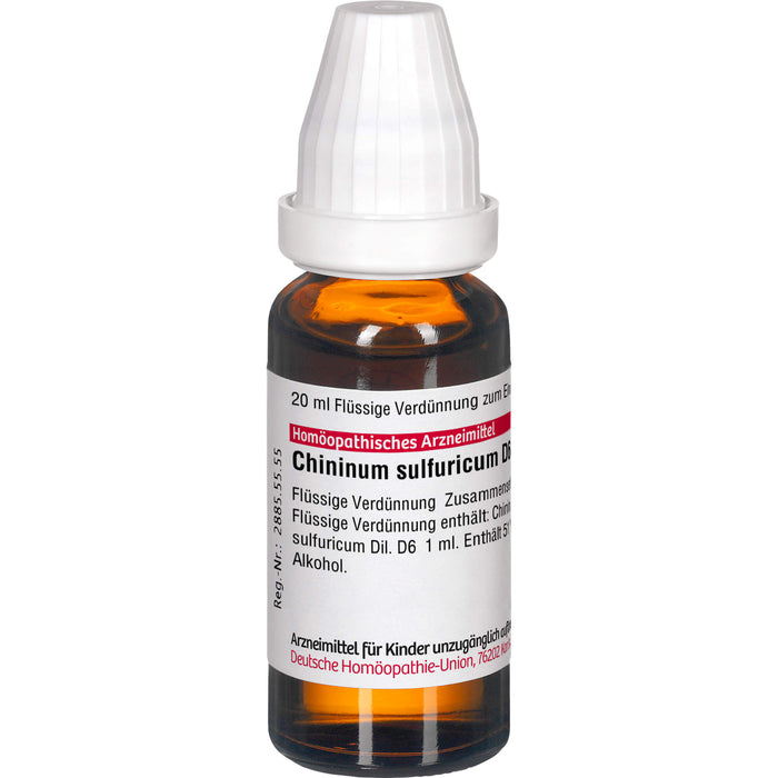 Chininum sulfuricum D6 DHU Dilution, 20 ml Lösung