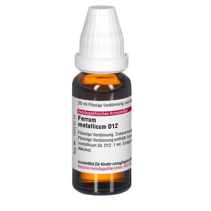 DHU Ferrum metallicum D12 Dilution, 20 ml Lösung