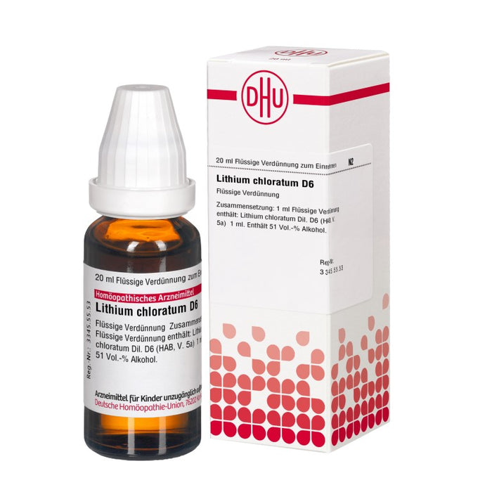 Lithium chloratum D6 DHU Dilution, 20 ml Lösung