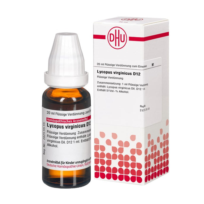 DHU Lycopus virginicus D12 Dilution, 20 ml Lösung