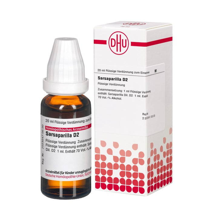 DHU Sarsaparilla D2 Dilution, 20 ml Lösung