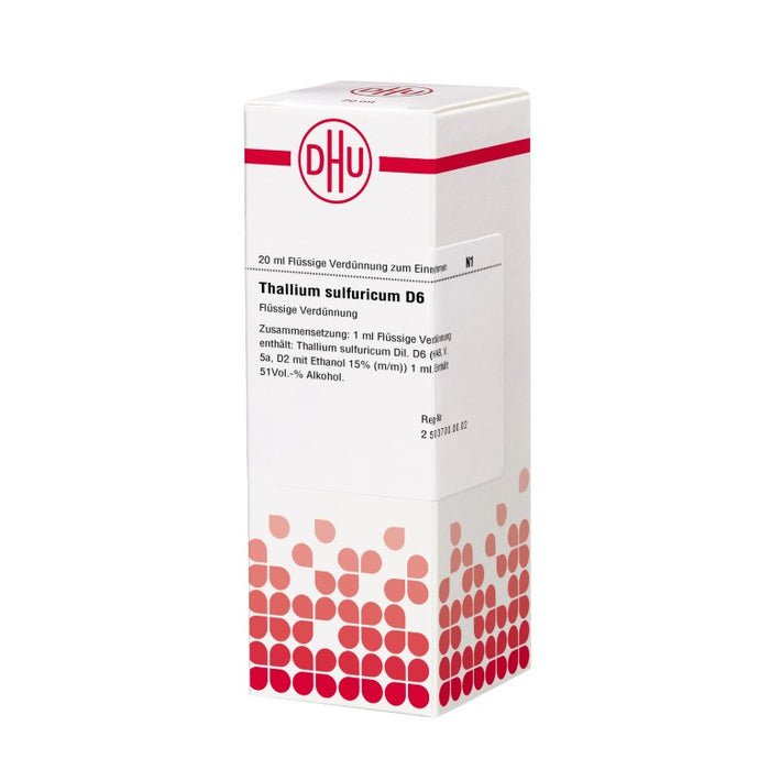 DHU Thallium sulfuricum D6 Dilution, 20 ml Lösung