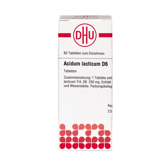 DHU Acidum lacticum D6 Tabletten, 80 pc Tablettes