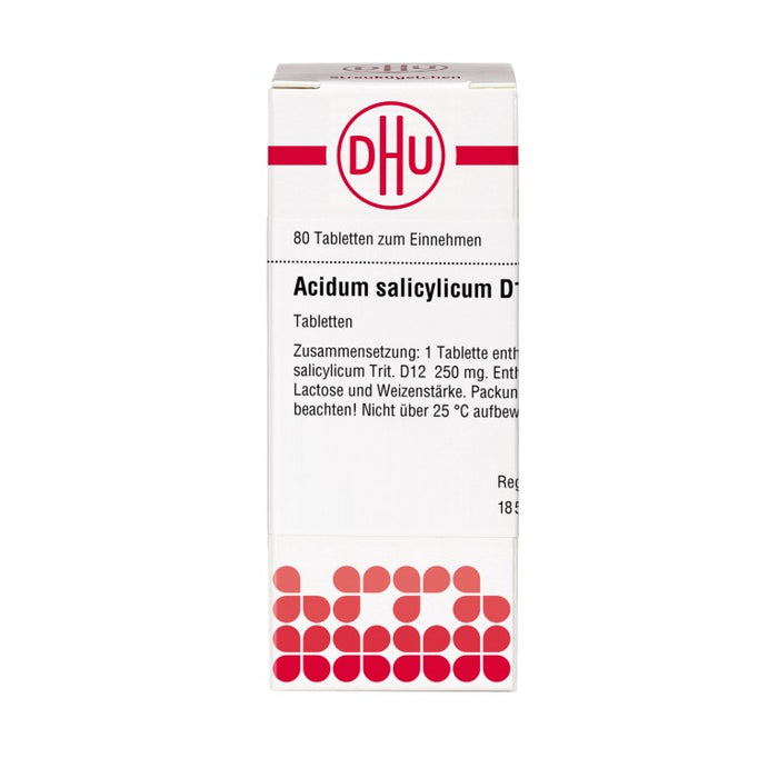 DHU Acidum salicylicum D12 Tabletten, 80 St. Tabletten