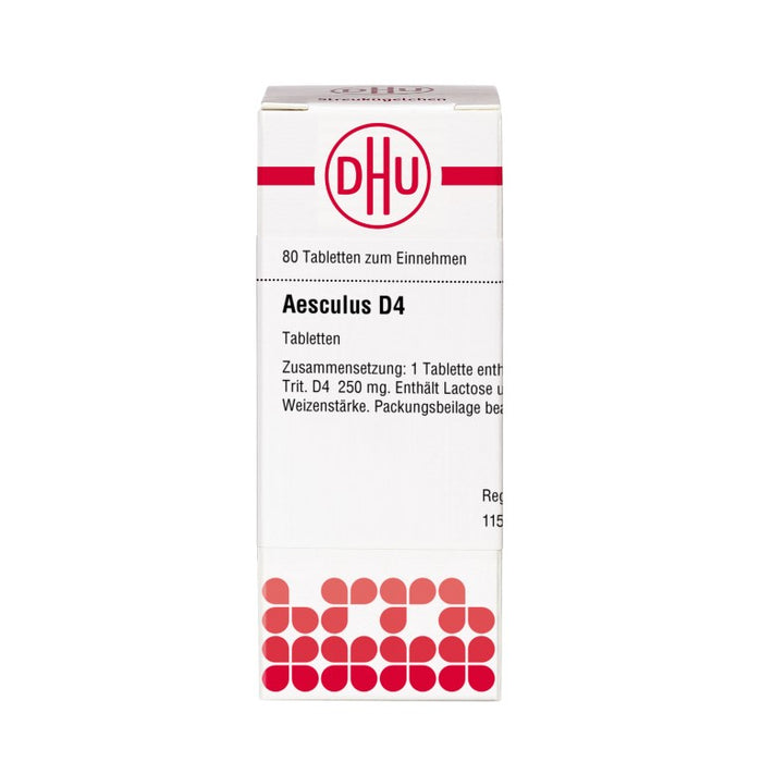 DHU Aesculus D4 Tabletten, 80 pc Tablettes