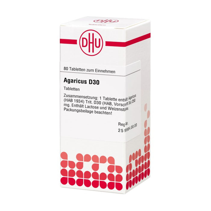 DHU Agaricus D30 Tabletten, 80 St. Tabletten