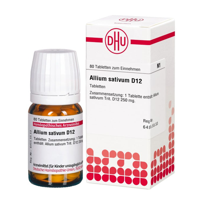 DHU Allium sativum D12 Tabletten, 80 St. Tabletten