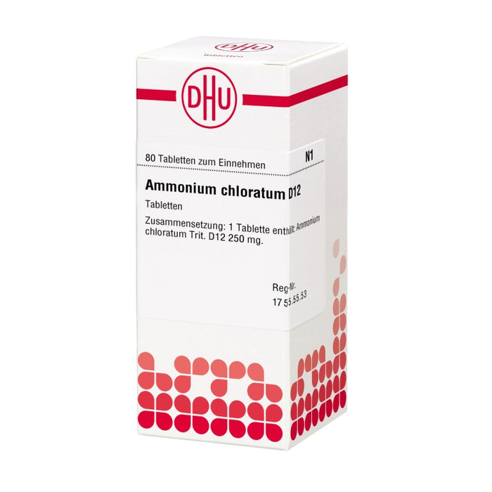 DHU Ammonium chloratum D12 Tabletten, 80 pc Tablettes