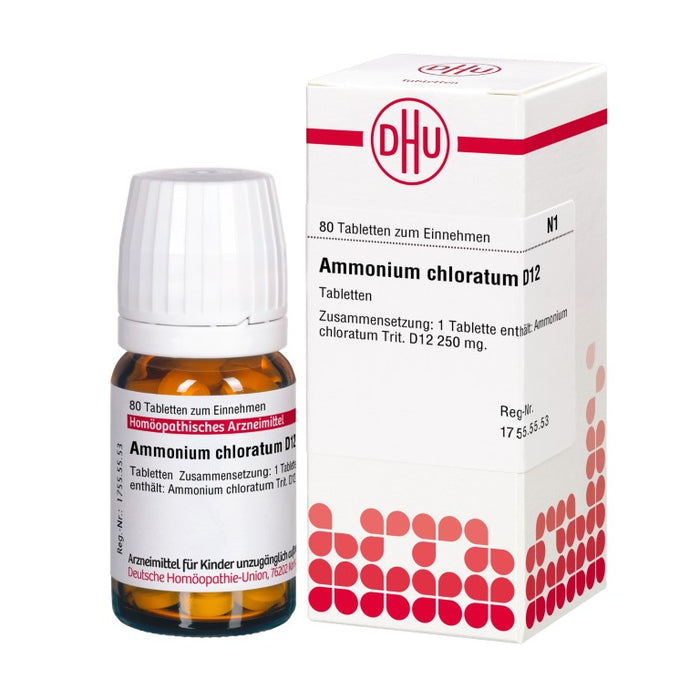 DHU Ammonium chloratum D12 Tabletten, 80 pc Tablettes