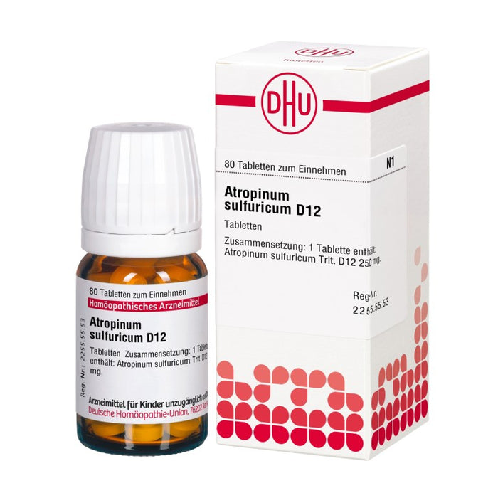 DHU Atropinum sulfuricum D 12 Tableten, 80 pc Tablettes