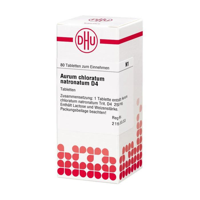 DHU Aurum chloratum natronatum D4 Tabletten, 80 St. Tabletten