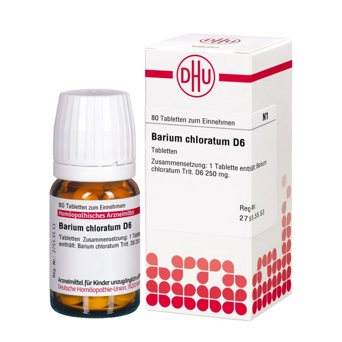 Barium chloratum D6 DHU Tabletten, 80 St. Tabletten