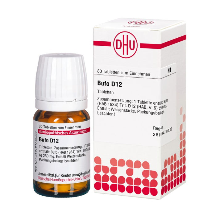 DHU Bufo D 12 Tabletten, 80 St. Tabletten