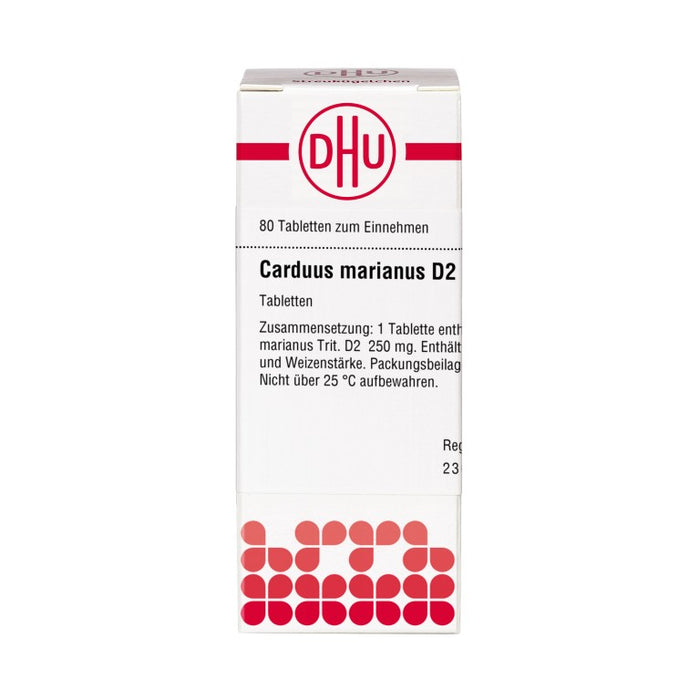 DHU Carduus marianus D2 Tabletten, 80 St. Tabletten