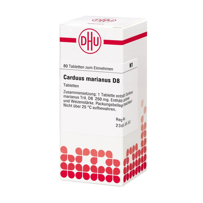 DHU Carduus marianus D8 Tabletten, 80 pcs. Tablets