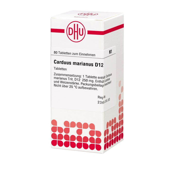 DHU Carduus marianus D12 Tabletten, 80 St. Tabletten