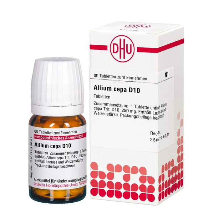 Allium cepa D10 DHU Tabletten, 80 St. Tabletten