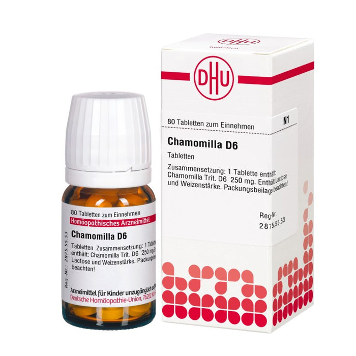 DHU Chamomilla D6 Tabletten, 80 pc Tablettes