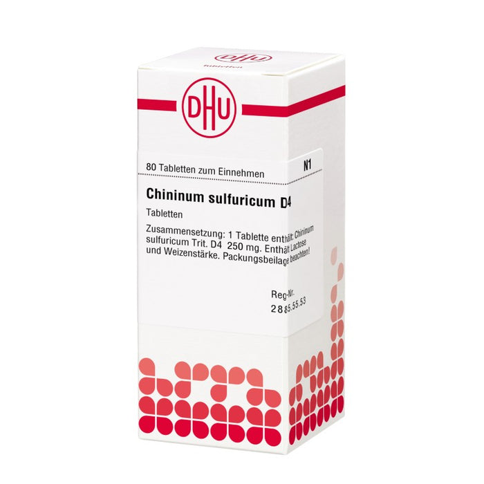 DHU Chininum sulfuricum D4 Tabletten, 80 pcs. Tablets